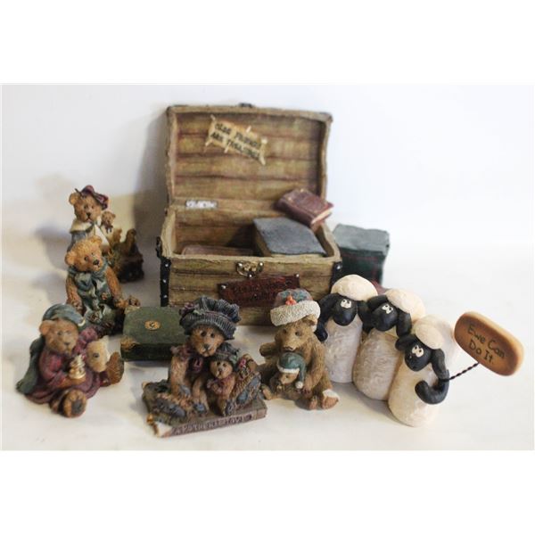 BOYDS BEARS & FRIENDS COLLECTABLE FIGURES AST LOT
