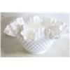 Image 1 : 9” VTG. FENTON MILK GLASS HOBNAIL