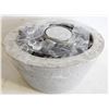 Image 1 : CEMENT TABLE FIRE BOWL WITH CAN OF FIRE-