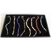 Image 1 : 8 SEMI-PRECIOUS GEMSTONE BRACELETS