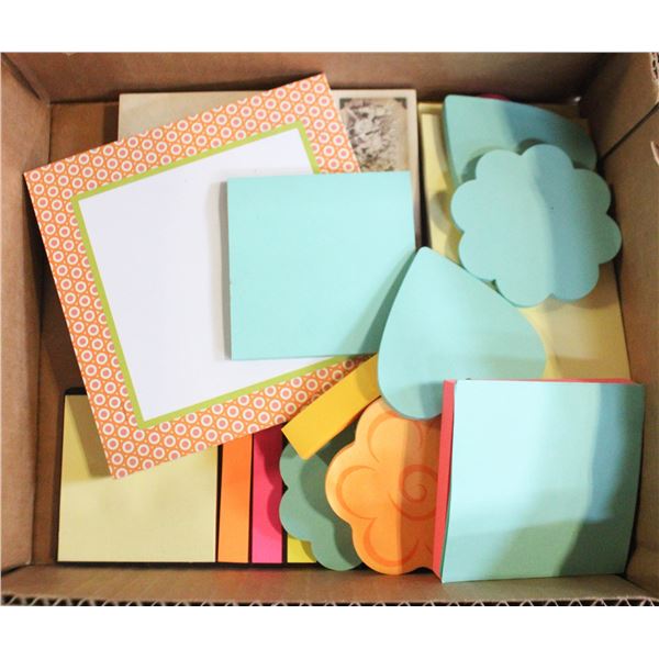STICKY NOTE PADS ASSORTED LOT