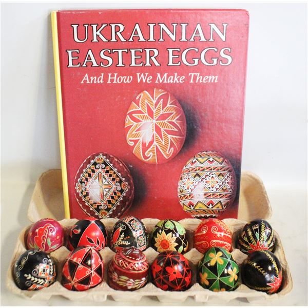 HAND PAINTED UKRAINIAN EASTER EGGS & BOOK