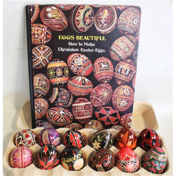 HAND PAINTED UKRAINIAN EASTER EGGS & BOOK