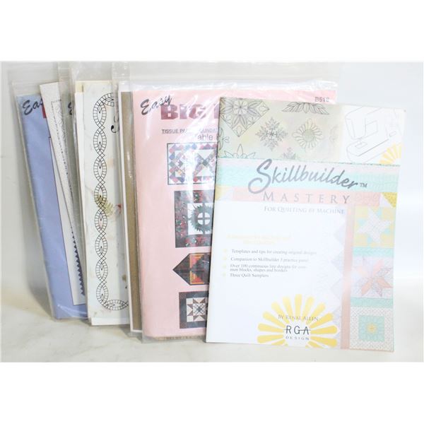 QUILTING PATTERNS - ASSORTED LOT