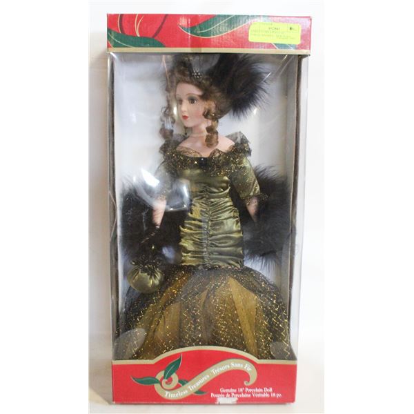 TIMELESS TREASURES 18" PORCELAIN DOLL - NEW IN BO