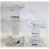 Image 1 : 2 SIGNED 24% CRYSTAL CANDLE HOLDERS