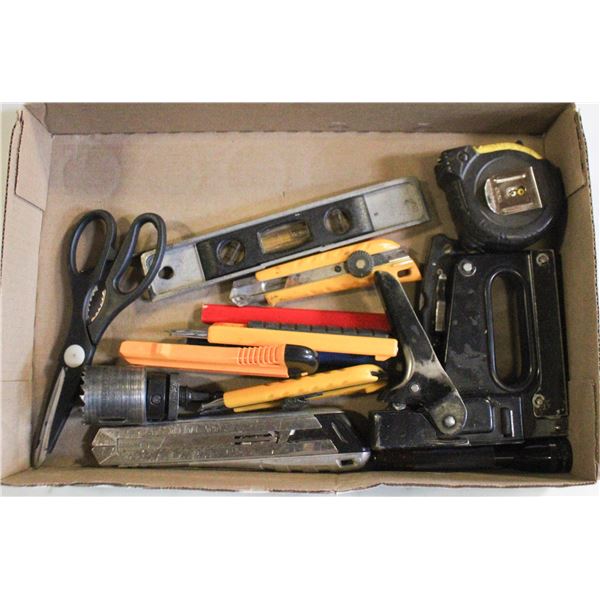 FLAT OF CUTTERS AND MISC TOOLS