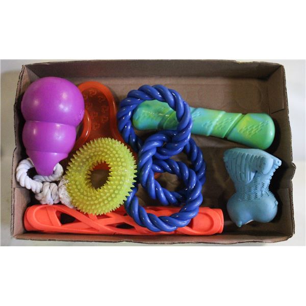 ASSORTED DOG TOYS