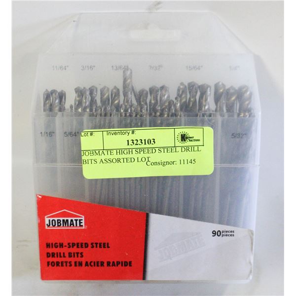 JOBMATE HIGH SPEED STEEL DRILL BITS ASSORTED LOT