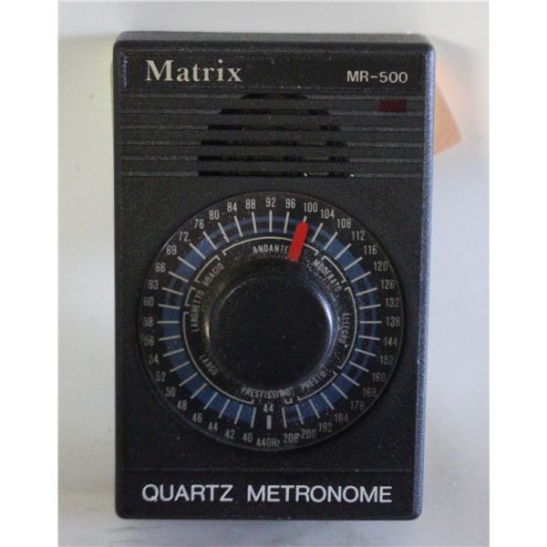 MATRIC QUARTZ METRONOME MODEL MR-500 MADE IN