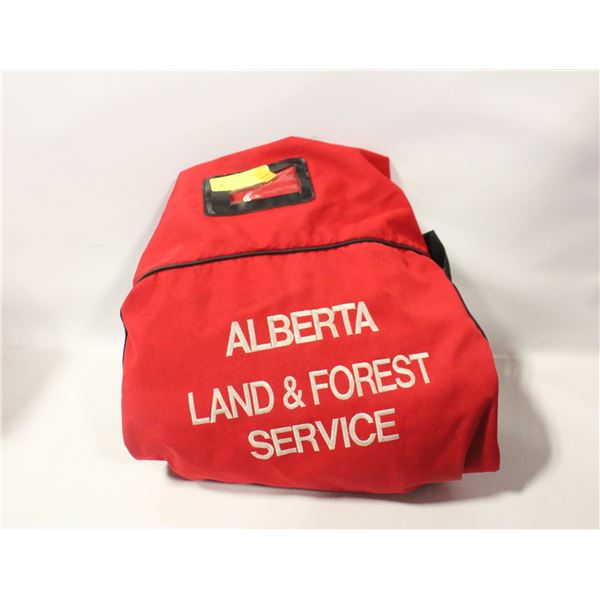 LARGE RED DUFFEL BAG