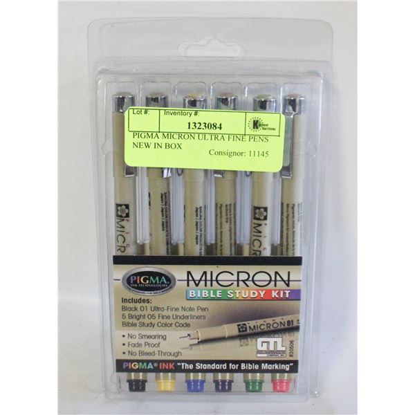 PIGMA MICRON ULTRA FINE PENS NEW IN BOX