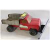 Image 1 : RED TONKA DUMP TRUCK WITH FRONT BLADE