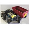 Image 1 : BLUE TONKA TRACTOR WITH SPREADER