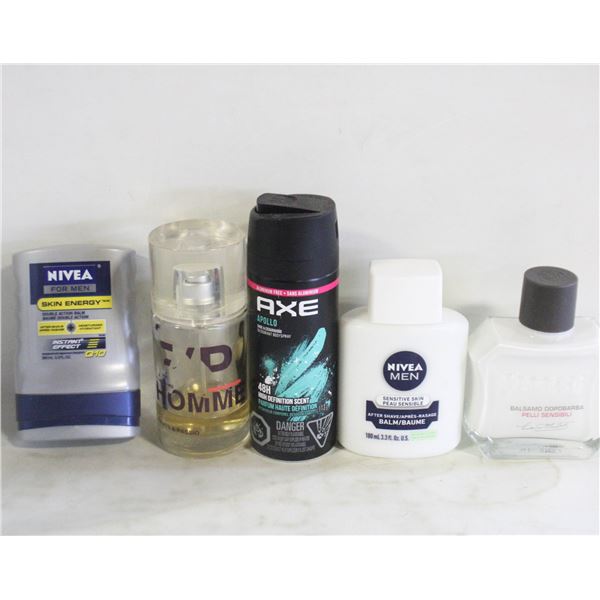 PKG OF MENS COLOGNE AND BATH PRODUCTS