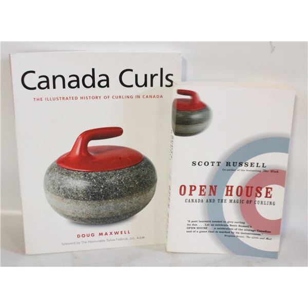 CANADA CURLS/OPEN HOUSE SPORT BOOKS LOT OF 2PC