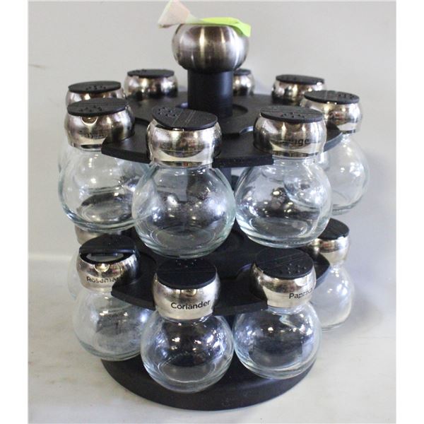 16 BOTTLE ROTATING SPICE RACK