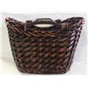 Image 1 : DECORATIVE WICKER BASKET 18" X 25" X 15"