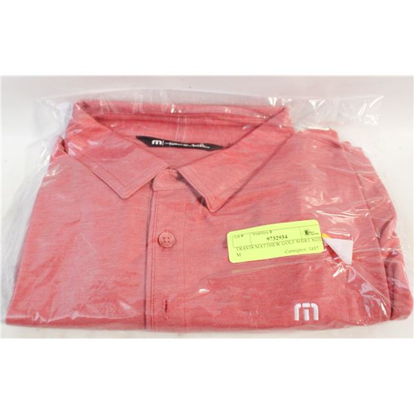 TRAVIS MATTHEW GOLF SHIRT SIZE M
