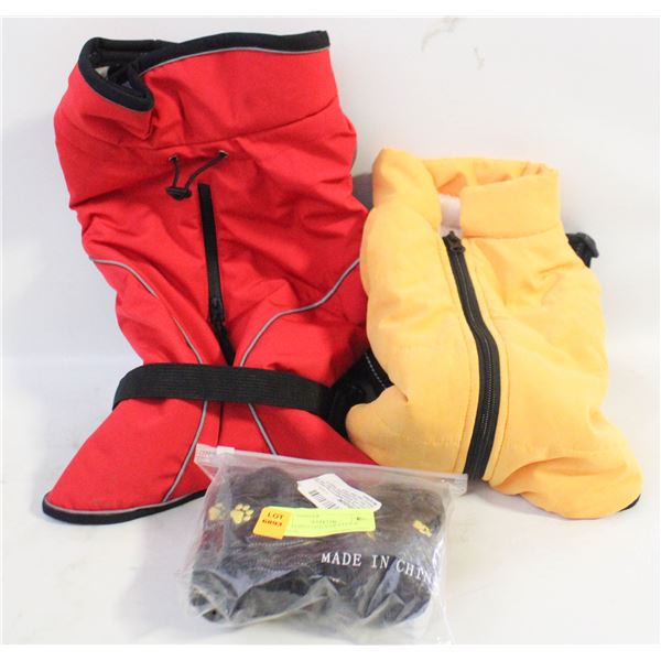 NEW- M RED DOG SWEATER & YELLOW