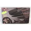 Image 1 : NEW 6PC KITCHEN KNIFE BLOCK SET HIGH CARBON