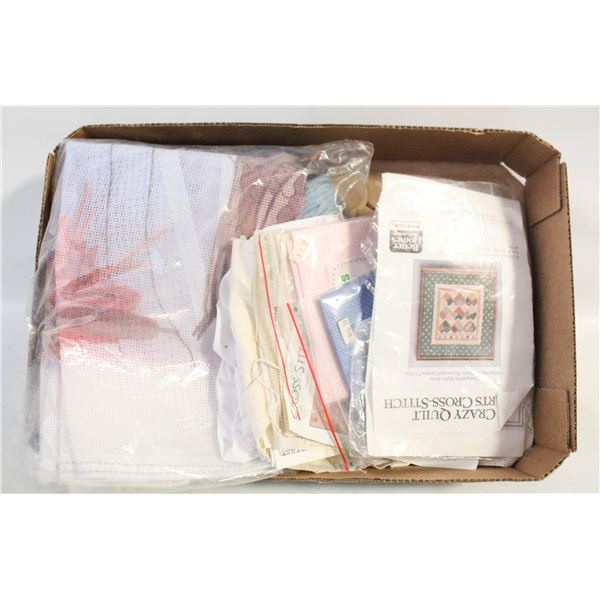 FLAT ASSORTED CROSS STITCH & NEEDLE POINT