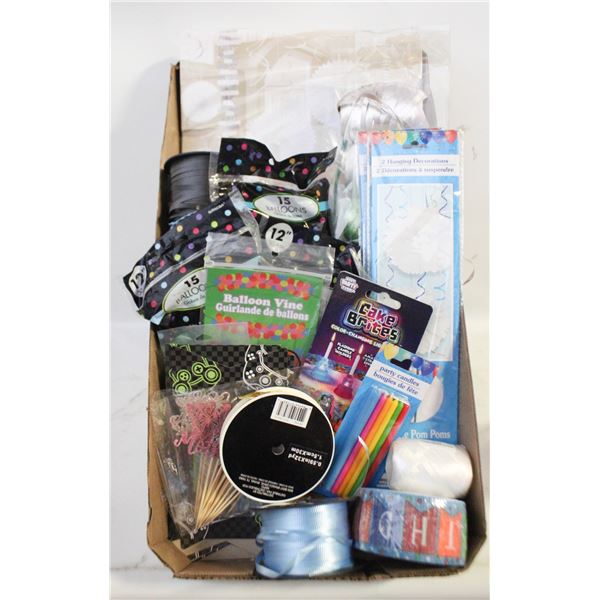ASSORTED PARTY DECORATIONS