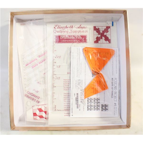 QUILTING RULERS- NEW- ASSORTED