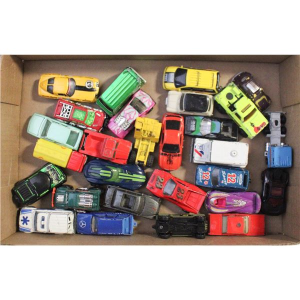 FLAT OF DIE-CAST CARS
