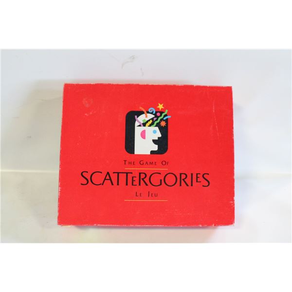 1989 HASBRO "SCATTERGORIES" BOARD GAME