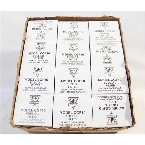 CASE OF 12 GF PRODUCTS MOD:GF10 FUEL OIL FILTERS