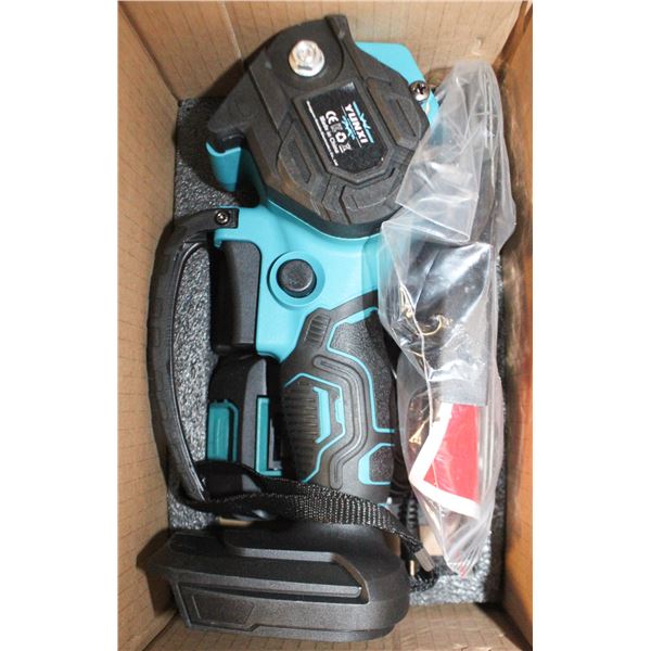 NEW IN BOX CORDLESS MINI CHAINSAW W/FAST