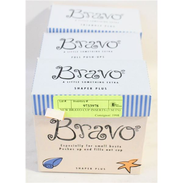 NEW BRAVO CUP INSERTS (3 SETS)