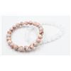 Image 1 : #60- NATURAL SELENITE & RED NET STONE BRACELET