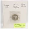 Image 1 : 1967 DOLLAR SILVER CANADA COIN 80%