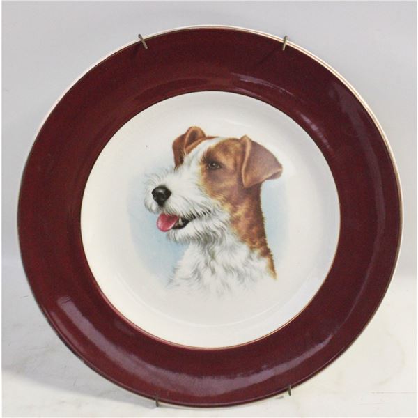 JACK RUSSEL STAFFORDSHIRE PLATE