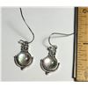 Image 1 : 29) SILVER TONE & ROCK CRYSTAL DROP