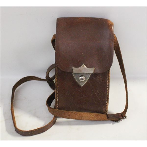 VINTAGE GENUINE LEATHER CASE WITH A STRAP