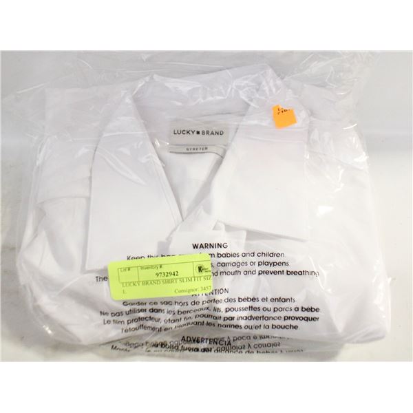 LUCKY BRAND SHIRT SLIM FIT SIZE L
