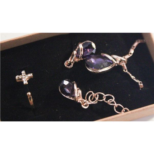 NEW NECKLACE AND RING WITH EARRINGS