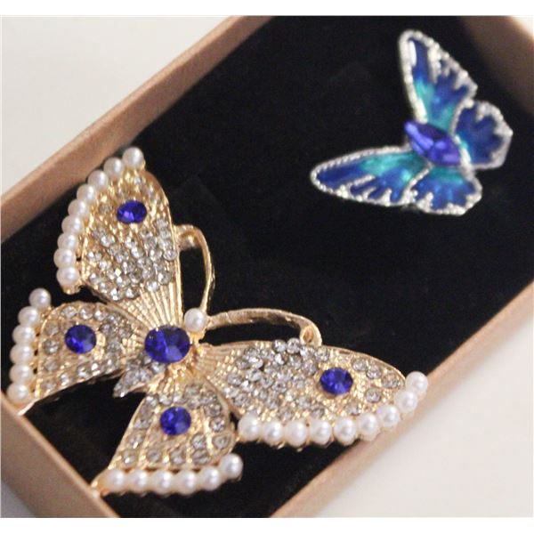 NEW 2PCS BROOCH SET