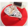Image 1 : STAINLESS STEEL KNIGHTS TEMPLAR RING SIZE 12