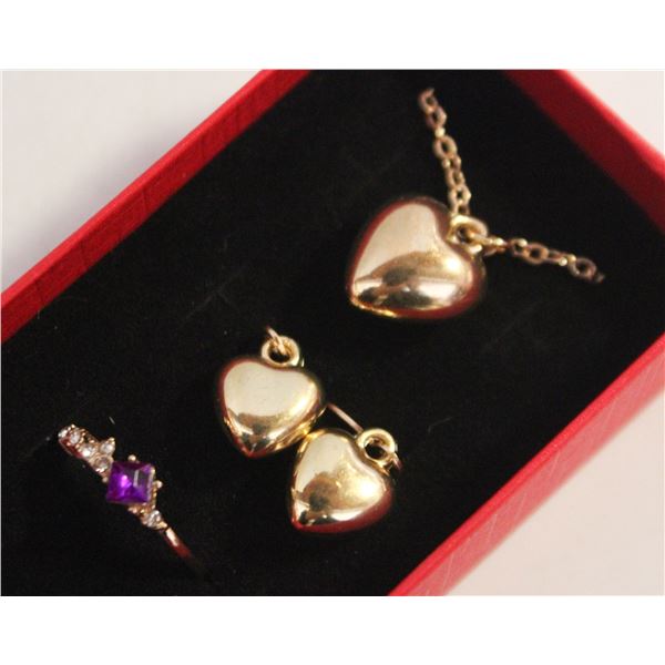 NEW NECKLACE AND RING WITH EARRINGS