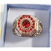 Image 1 : NEW MENS RED STONE RING SIZE 11