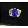 Image 1 : NEW BLUE SAPPHIRE STYLE MEN'S RING SZ 11