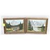 Image 1 : VINTAGE 2 ACRYLIC PAINTED PICTURES