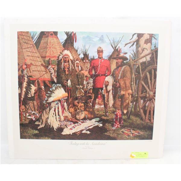 FOAMBOARD MOUNTED ARNOLD FRIBERG "TRADING WITH THE