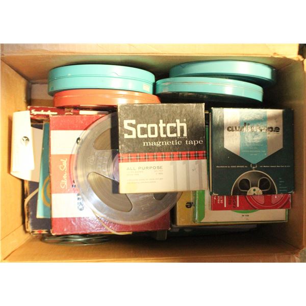 BOX OF UNCLAIMED ESTATE MEDIA MISC VINTAGE ITEMS