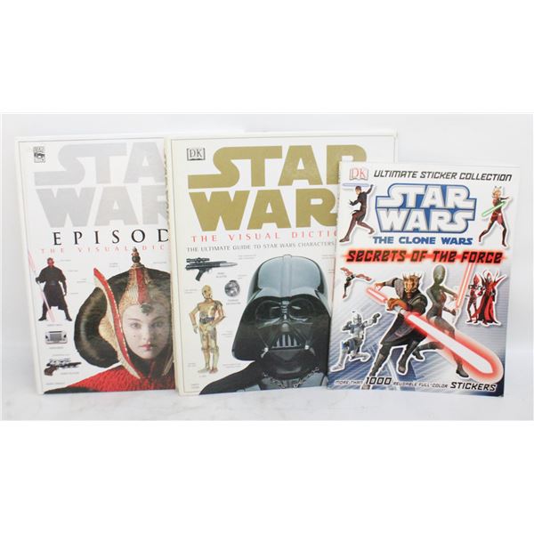 3 STAR WARS BOOKS.