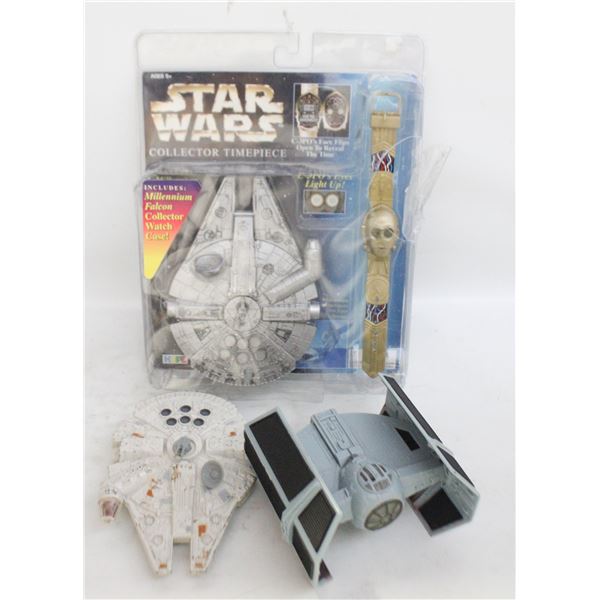 3 STAR WARS AIR-CRAFT & COLLECTOR TIME